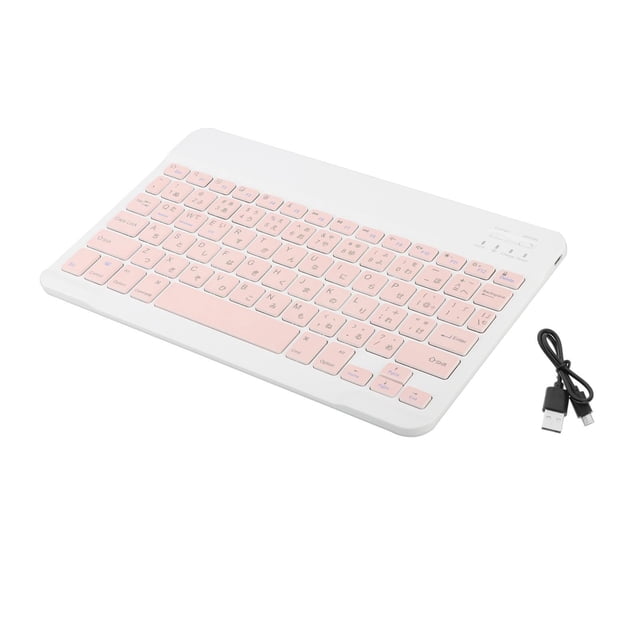 funtasica Universal Wireless Multi-Device Bluetooth 5.1 Portable Keyboard Japanese Keycaps pink