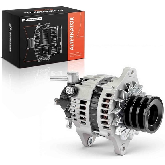 A-Premium Alternator Compatible with Isuzu NPR 2003-2006, NPR-HD 2003-2007, NQR 2003-2007, NRR 2005-2007, 4.8L 5.2L, 12V 110A 3-Groove Pulley Clockwise, Replace# 2902768400, 8972482970