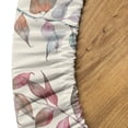 thumbnail image 5 of Ambesonne Autumn Vibes Fitted Round Tablecloth, Forest Leaves Creamy, 56"- 60" Diameter, Eggshell Pale Blue, 5 of 5