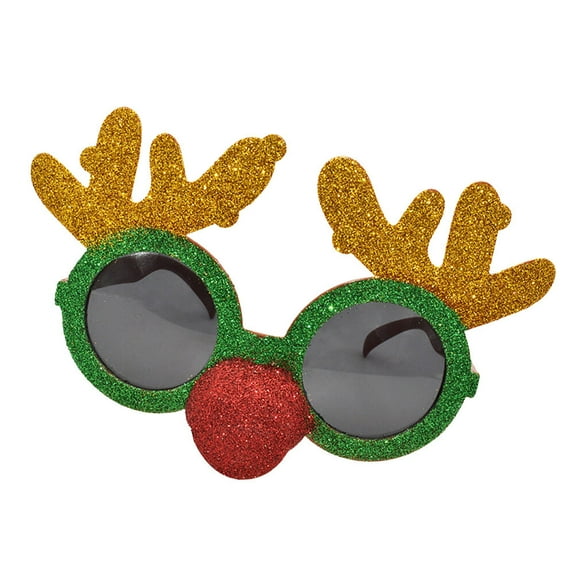 FRCOLOR  Party Christmas Glasses Props Red Nose Lightweight