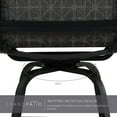thumbnail image 4 of Grand Patio Swivel Bar Stools Set of 2 for Bistro, Garden, Porch, Black&Grey Plaid, 4 of 9