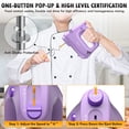 thumbnail image 3 of Electric Hand Mixer with Stainless Steel Whisk, Dough Hook Attachment and Storage Bag, Handheld Mixer for Baking Cakes, Eggs, Cream Food Mixers. Turb, 3 of 7