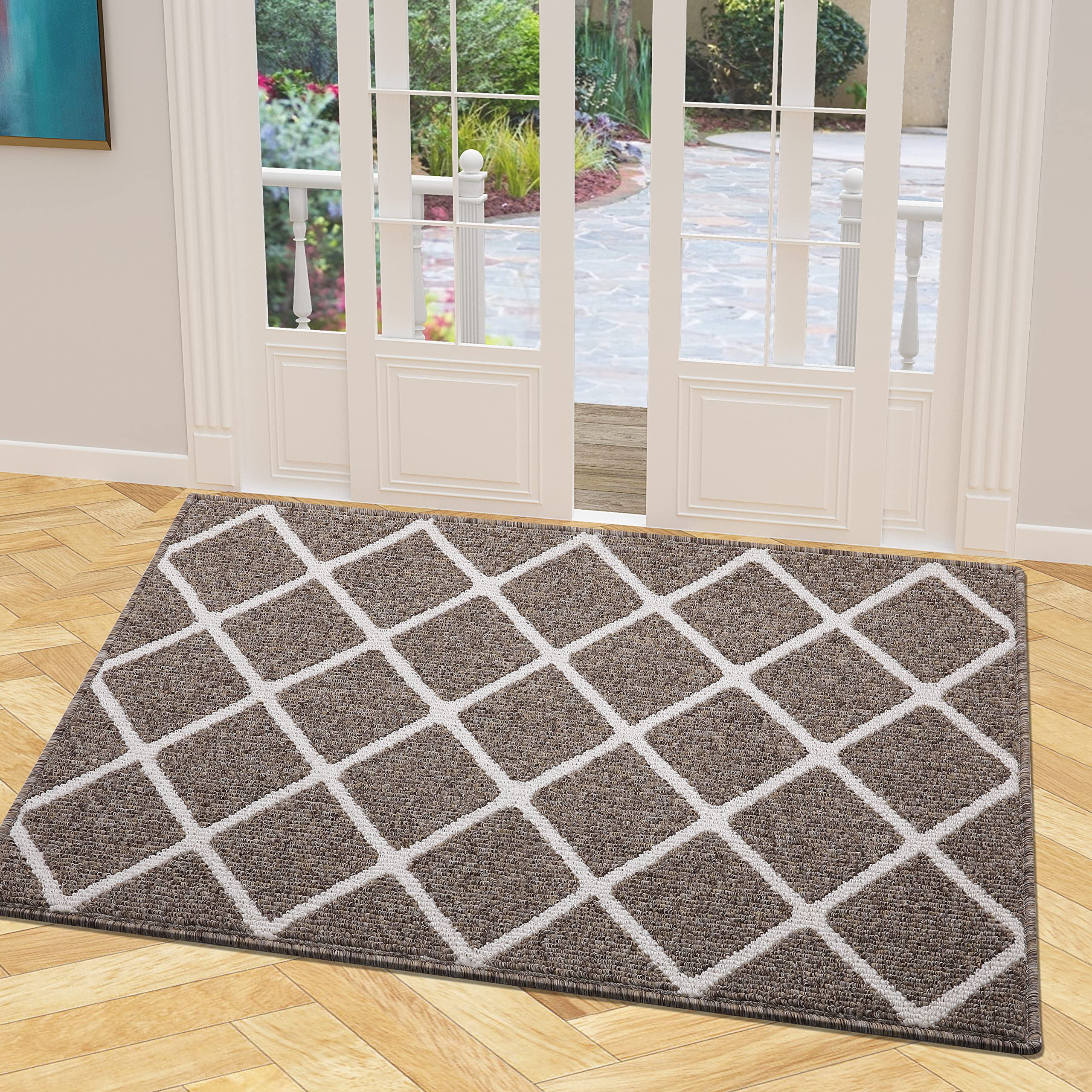 Buganda Extra Large Indoor Door Mat, 32"x 48", Non Slip LowProfile