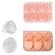 thumbnail image 3 of moldes para cubitos de hielo con forma de rosas, bandeja para cubitos de hielo con forma de corazón, molde de silicona para hielo, máquina para hacer hielo para cócteles de whisky, color rosa, 3 of 6