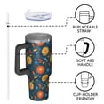 thumbnail image 4 of 40oz Pioneer Flower Floral Print Pattern Insulated Tumbler with Handle, BPA-Free Leak Proof Lid and Straws, Double Wall Vacuum, Hot 12h/Cold 34h, 4 of 6