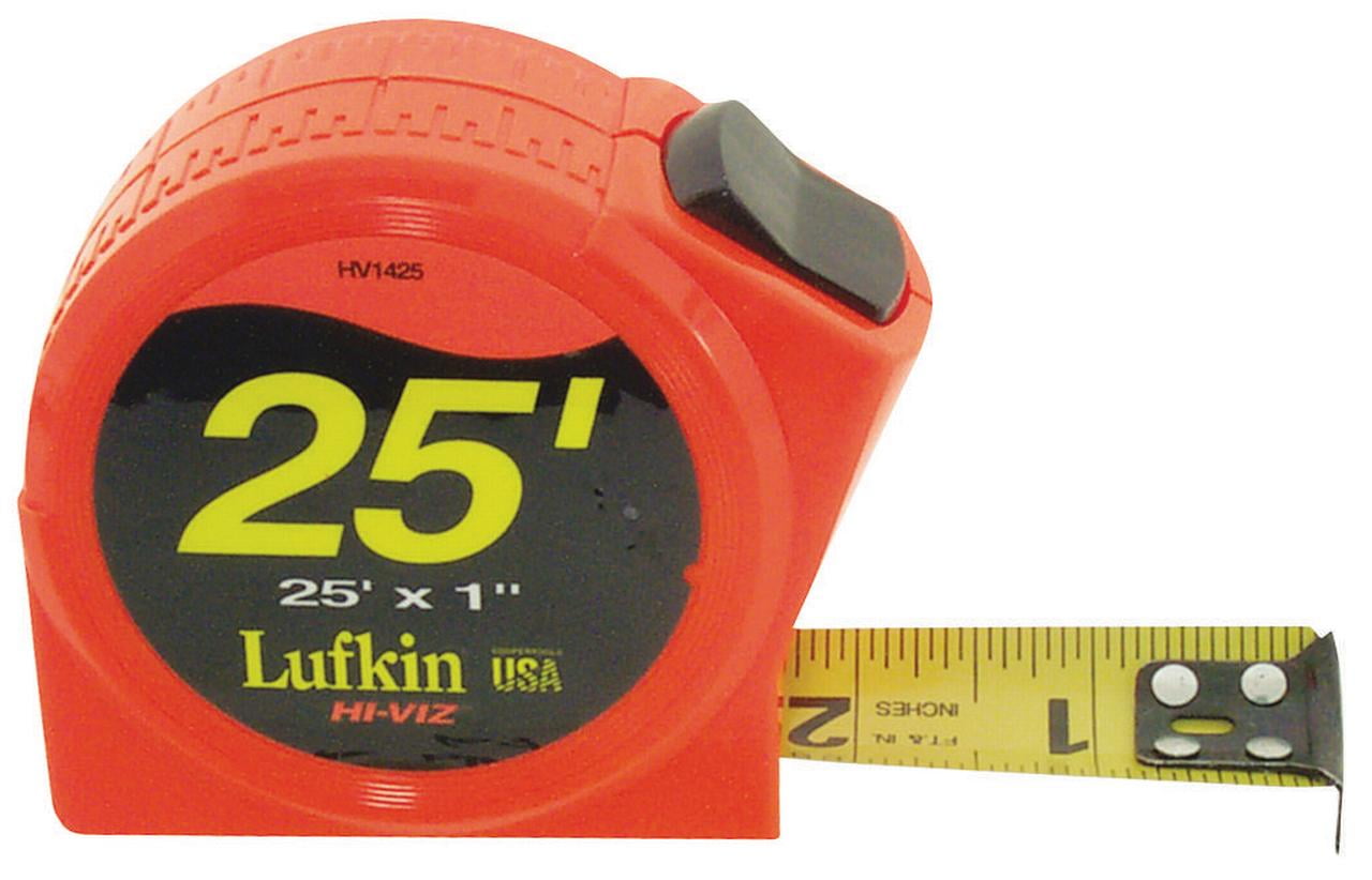 Lufkin P1000 Measuring Tape, 25 ft L X 1 in W