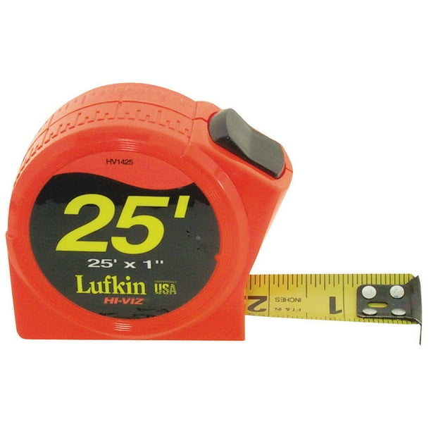 Lufkin P1000 Measuring Tape, 25 ft L X 1 in W