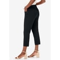 thumbnail image 3 of Jessica London Women's Plus Size Classic Cotton Denim Capri, 3 of 5