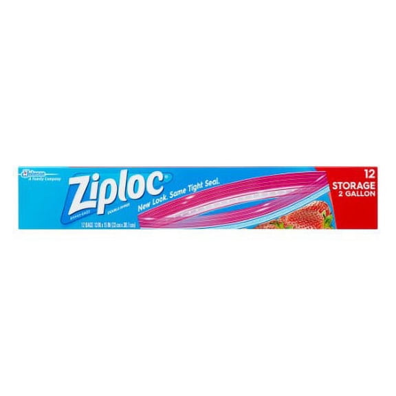 Ziploc Double Zipper Storage Bags (Pack of 10)