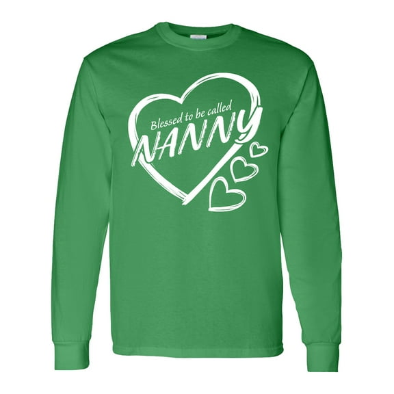 Inktastic Blessed to Be Called Nanny Long Sleeve T-Shirt