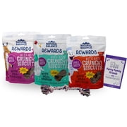 Natural Balance L.I.D. Small Breed Original Biscuits - 3 Flavor Variety - (1) Each: Venison, Chicken, Fish (8 Ounces) | MerlinsMart Zine + Rope Toy