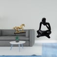 thumbnail image 2 of Figura de caballo,Figura coleccionable de caballo en miniatura,Figura de lector abstracto,Estatua de pensador abstracto,arte,artesanías,decoraciones,Figuras humanas decorativas para, 2 of 8