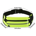 thumbnail image 3 of Lksixu Slim Fanny Pack for Men & Women, Portable Reflective Sports Waist Bag with Pocket, Bottle Holder and Adjustable Strap, Waterproof Lightweight Fitness Running Belt Bag for Outdoor Workout Hiking, 3 of 9
