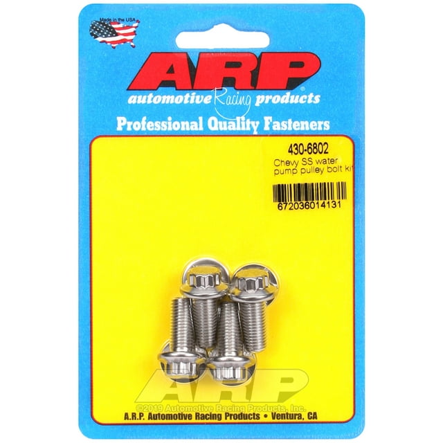 ARP Auto Racing Manufacturer Part #: 430-6802 Water Pump Pulley Bolt