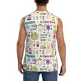 thumbnail image 4 of JUNZAN Spring Flowers Birds Men's Sleeveless T Shirts,Sleeveless Muscle Shirts,Sizes S-3XL, 4 of 8