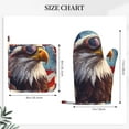 thumbnail image 3 of Honeii Bald Eagle Pilot patten Oven Mitts and Pot Holders Sets, Baker Oven Mitts, Mittens for Kitchen Decor, Baking Lover over Gloves Gifts, 3 of 7