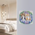thumbnail image 5 of 2 Gang Light Switch Cover Plate Cats and Wreath Wall Plate Decorate Electrical Outlet Cover Plates 4.56”x4.48”, 5 of 8