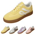thumbnail image 2 of NOKIO Women's Retro Sneakers Fashion 𝖫a𝖼e Up Athlet𝗂c Shoes Casual Non-S𝗅ip Walking Shoes Lightweight Daily Walking Shoes for Back to College, 2 of 9