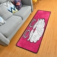 thumbnail image 3 of Dreamtimes Santa Claus Mustache Hallway Runner Rug 2'x6' Kitchen Rug with Rubber Backing Hipster Christmas Xmas Non Slip Entryway Rug Runner Washable Soft Area Rug for Hallway Bedroom Kitchen Decor, 3 of 6