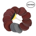 thumbnail image 3 of 100PCS 2” Grit Sanding Discs Pads Kit Sanding Discs Pad Drill Attachment Hook and Loop Backing Pad for Drill Angle Grinder Rotary Tools, 3 of 10