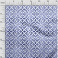 thumbnail image 3 of oneOone Viscose Chiffon Medium Blue Fabric Geometric Triangle Craft Projects Decor Fabric Printed By The Yard 42 Inch Wide, 3 of 4