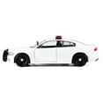 thumbnail image 2 of 2023 Dodge Charger Pursuit Police Car Unmarked White w/Light Bar Front & Rear Lights & Sounds 1/24 Die Cast Model Car by Motormax, 2 of 6