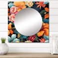 thumbnail image 1 of Designart "Paradise In The Tropics II" floral Square Mirror Wall Decor Cottage - Large Multicolor Square Bathroom Mirror - Square Printed Wall Mirror Art, 1 of 5
