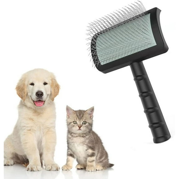 Large Firm Slicker Brush for Dogs Goldendoodles - Extra Long Pin Slicker Brush for Large Dog Pet Grooming Wire Brush and Deshedding - Removes Long and loose Hair - Undercoat - 25mm