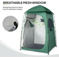 thumbnail image 4 of WYDK 6.8FT Shower Tent, Large Instant Pop Up Shelter with Mesh Floor & Carrying Bag, Privacy Changing Room Tent for Toilet, Camping, Dressing, Lightweight & Sturdy, Easy Set Up，Dark Green, 4 of 7