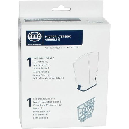 SEBO 8322ER Filter Box, Plastic