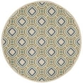 thumbnail image 5 of SAFAVIEH Veranda Jantar Geometric Indoor/Outdoor Area Rug, 4' x 5'7", Cream/Green, 5 of 10