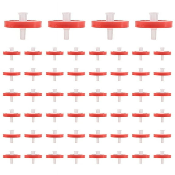 100 x syringe filters-Red