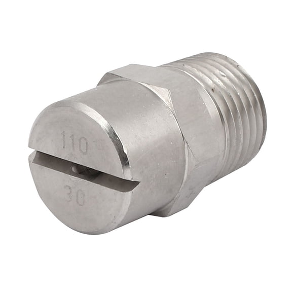 1/2BSP 3.6mm Orificio Diámetro 110 Grados Punta de Ventilador Plano de Acero Inoxidable