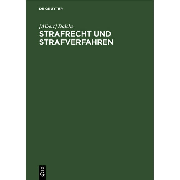 Strafrecht Und Strafverfahren: Nachtrag Zur 35. Auflage (Hardcover)