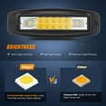 thumbnail image 5 of Nilight Flush Mount LED Pods 2PCS 6 Inch 60W LED Work Light Flood Spot Beam Combo Backup Driving Lights Fog Lamp Reverse Grill Mount Lighting for Offroad 4x4 Truck SUV, 5 of 9