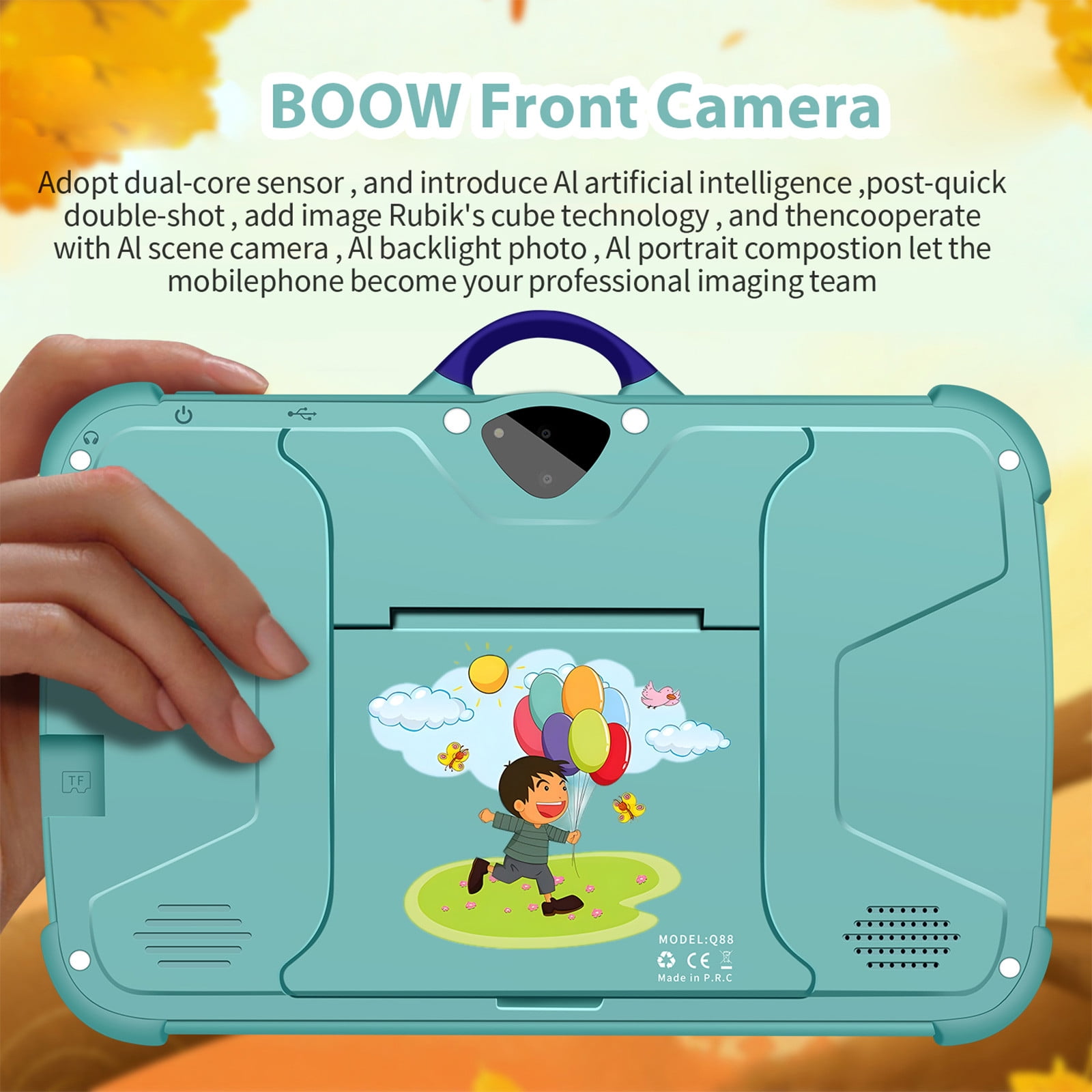 taicans 7-inch Children's Tablets Computer WiFi Bluetooth android Tablets Children's Early Education Learning Machine Parent-child Gift Machine Built-in Cameras