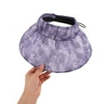 thumbnail image 4 of CRAFTHROU Chapeau de Plage pour Femmes Visière en Fibre de Polyester Multi 1 PCS Protection UV Ajustable Style Rétro, 4 of 5