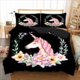 thumbnail image 2 of Juego de cama Unicornio negro, 2 of 3