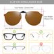 thumbnail image 2 of Gafas de sol redondas estilo retro FRAZALA con clip y protección UV400 para hombres y mujeres, 2 of 7