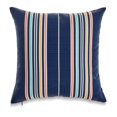 thumbnail image 1 of Square Navy Blue French Stripe Pillow Cover, 1 of 1