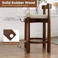 thumbnail image 4 of Gymax 24'' Counter Height Bar Stools Set of 2 w/Backrests & Footrests for Kitchen, 4 of 8
