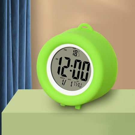 Clearance Under $5!Yyuenw Mini Digital Electronic Clock LED Display 12/24H Switching Countdown Time Kids Digital Alarm Clock to Wake up at Bedroom, Bedside, Batteries Operated, Power Cord Operated