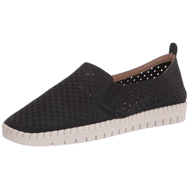 Zapatilla Easy Street para mujer, color negro, 5 m, EE. UU., con tacón de 2,5 cm