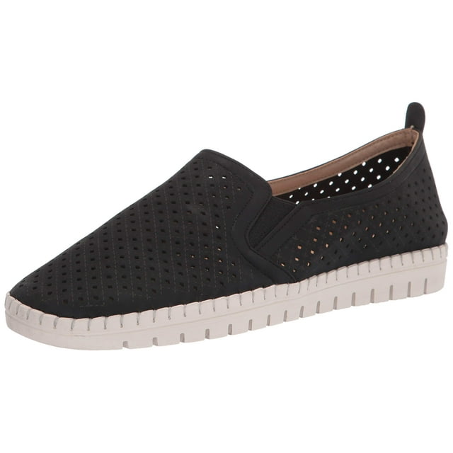 Zapatilla Easy Street para mujer, color negro, 5 m, EE. UU., con tacón de 2,5 cm
