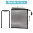 thumbnail image 3 of Unique Bargains Mesh Bags for Activated Carbon Resin Filters Reusable Fish Tank Filter Bags Black 11.8 x 9.8 Inch, 3 of 6