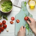 thumbnail image 3 of Flower Cutting Board, White Springtime Blossoms on Tree Branch Freshness Garden Growth Seasonal Nature, Tempered Glass Cutting and Serving Board, Wine Bottle Shape, White Green, by Ambesonne, 3 of 5