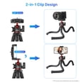 thumbnail image 3 of MT-33 Multifunctional Flexible  Octopus Tripod with Cold Shoe Mount  Rotatable Panoramic Ball Head Quick Release Plate Max. 2KG Load Bearing for Smartphone Camera Live Streami, 3 of 7