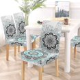 thumbnail image 5 of RYLABLUE Mandala Boho Chic Style Stretch Chair Cover Protector Seat Slipcover for Dining Room Hotel Wedding Party Set of 4, 5 of 5