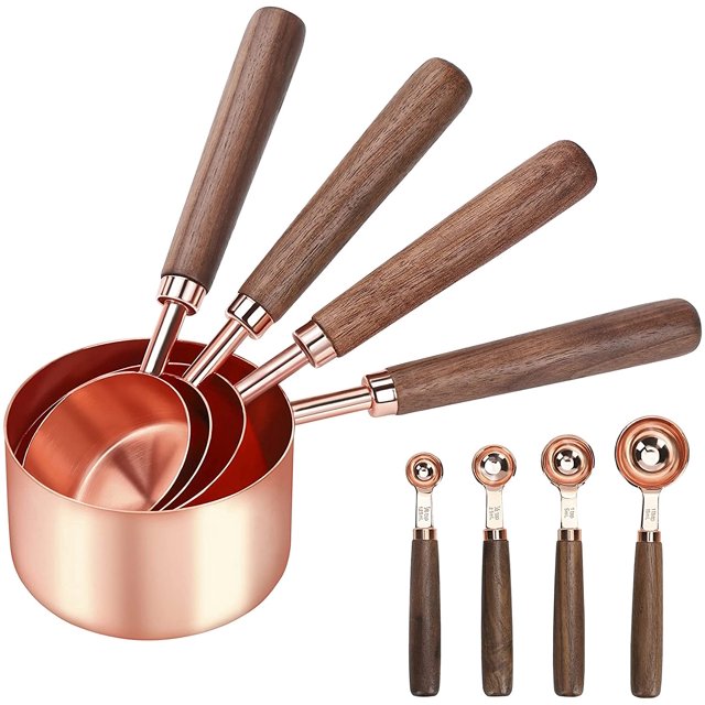 Cucharas y tazas medidoras de acero inoxidable QUANZHOUTIANDI juego de 8