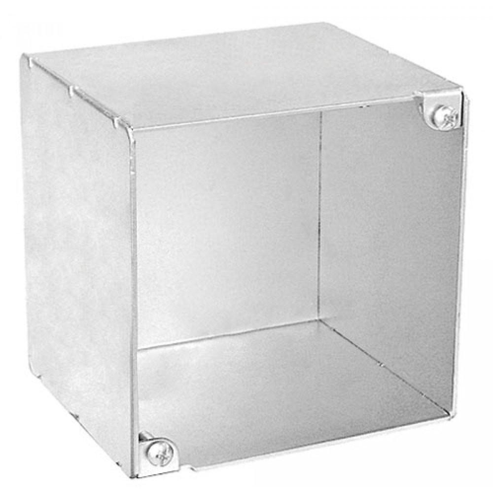 2 Pcs, 4" Square, 31/2 In. Extra Deep Blank Junction Box, No Knockouts